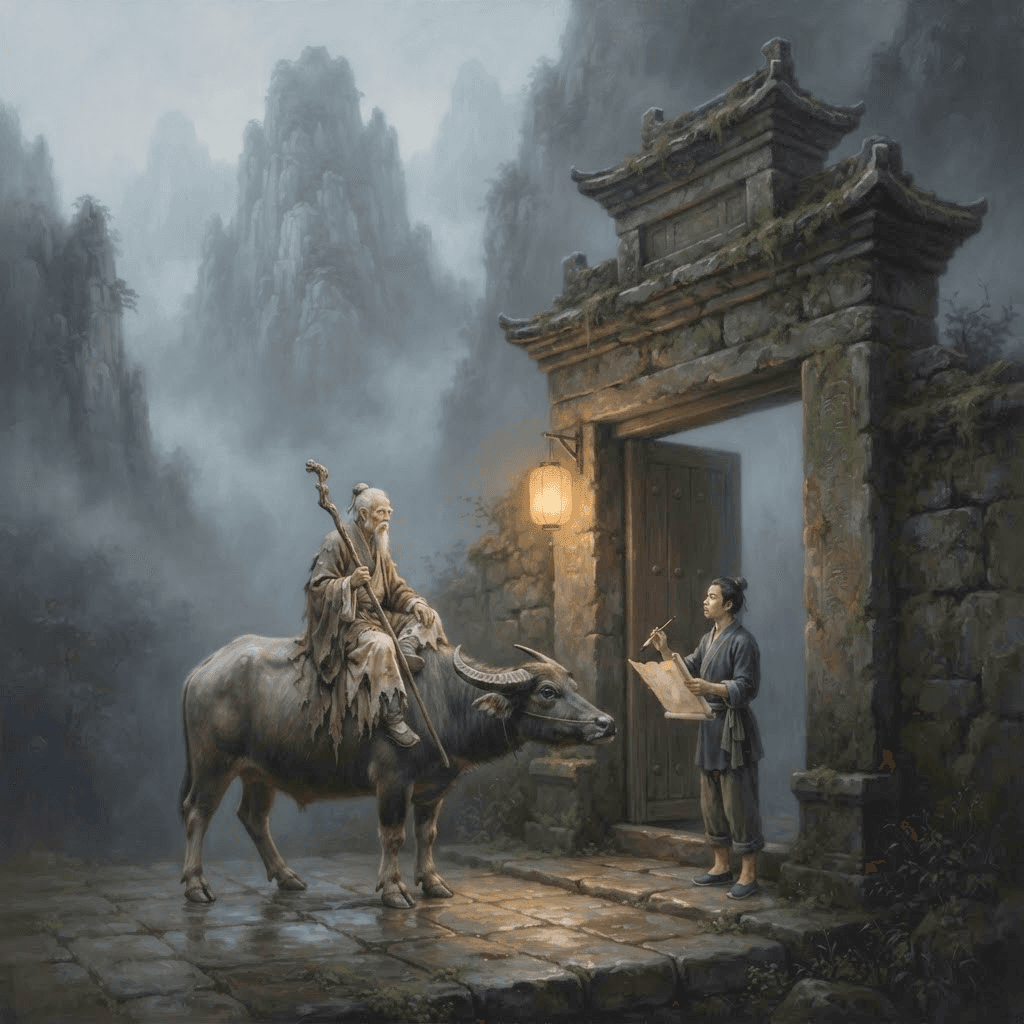 Laozi aan de bergpas