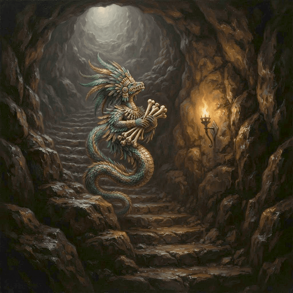 Quetzalcoatl en de beenderen