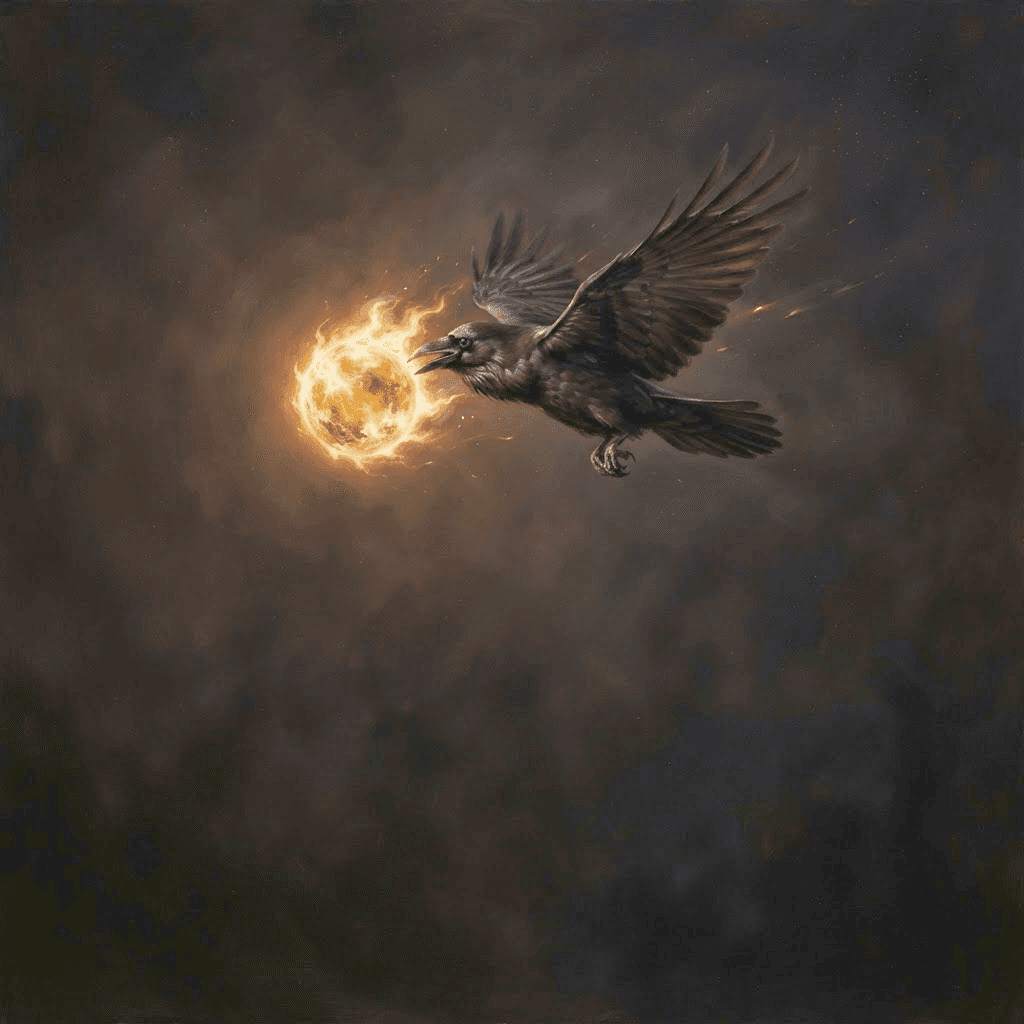 Raven brengt het licht