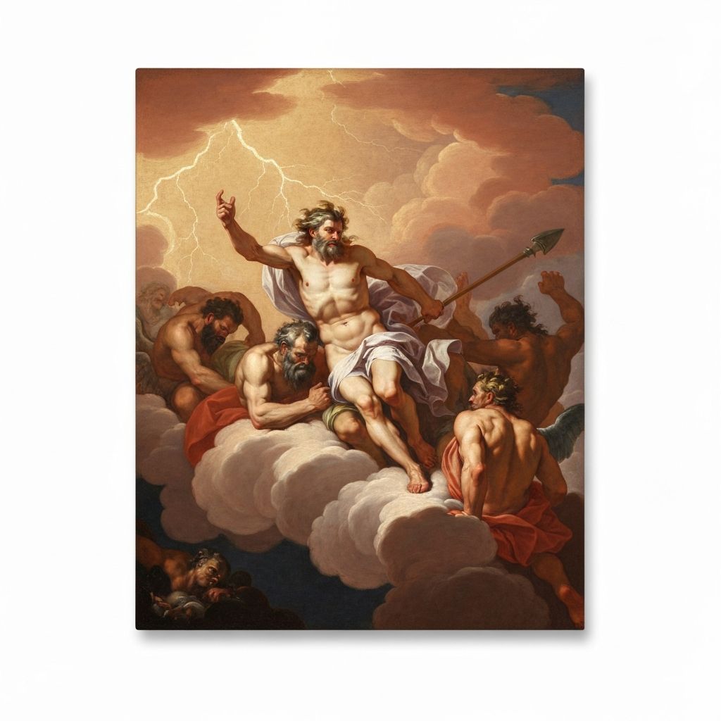 Zeus en de Titanomachy